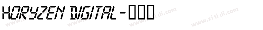 Horyzen Digital字体转换
